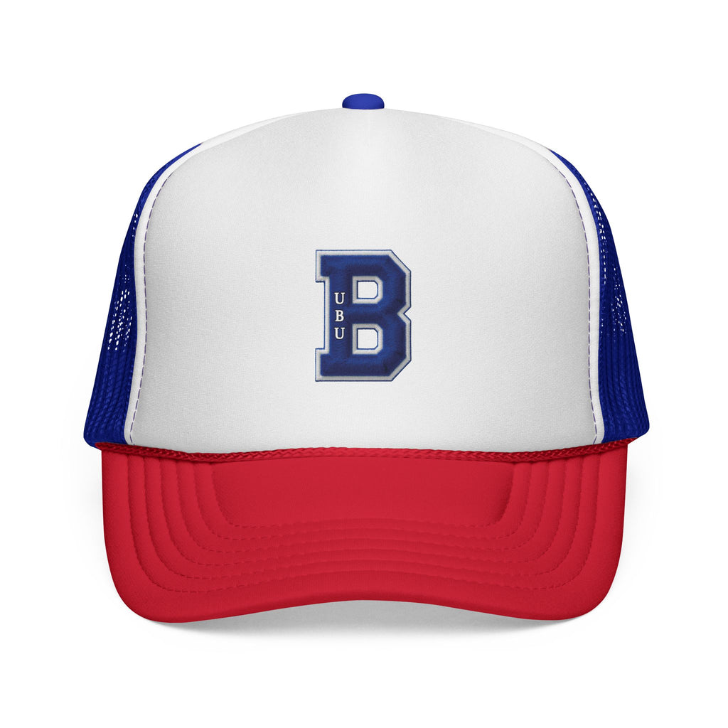 Vintage Collegiate 'U' Trucker Cap — Blue & Red Mesh Baseball Hat