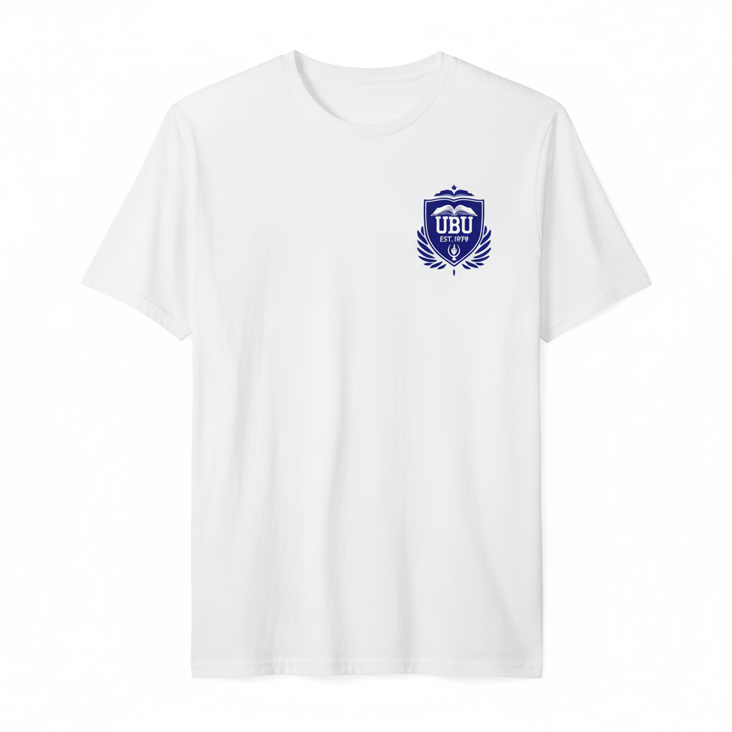 UBU Classic T-Shirt in white with university crest