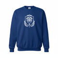 UBU Crewneck Sweatshirt in royal blue with university crest