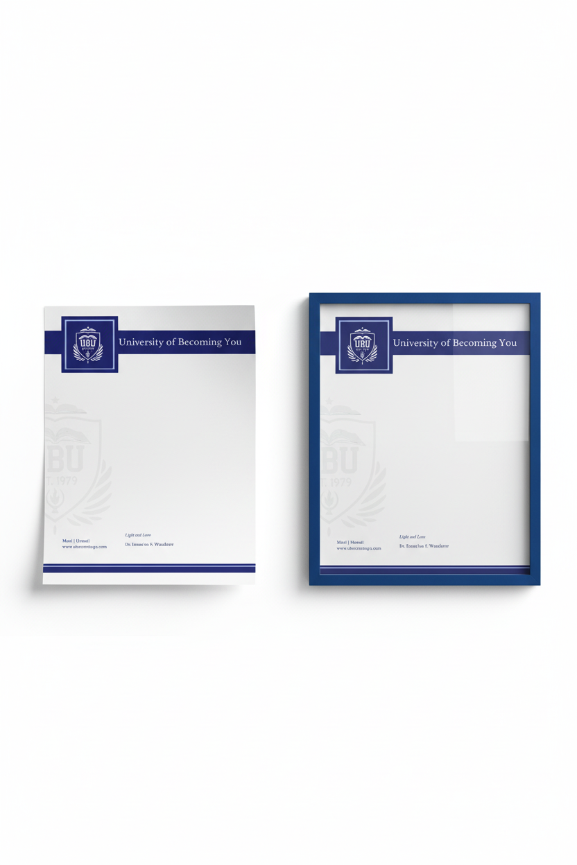 UBU Wall Poster with university letterhead