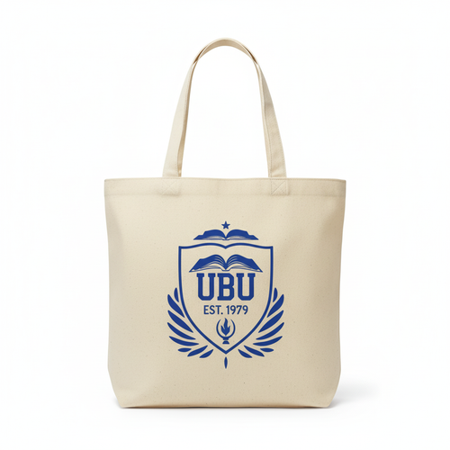 UBU Canvas Tote Bag with university crest