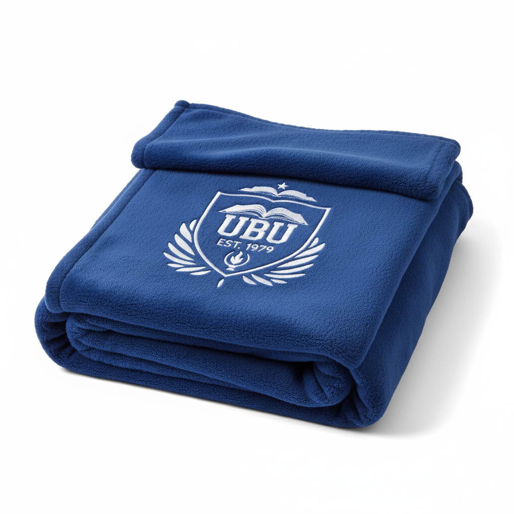 UBU Fleece Blanket in royal blue