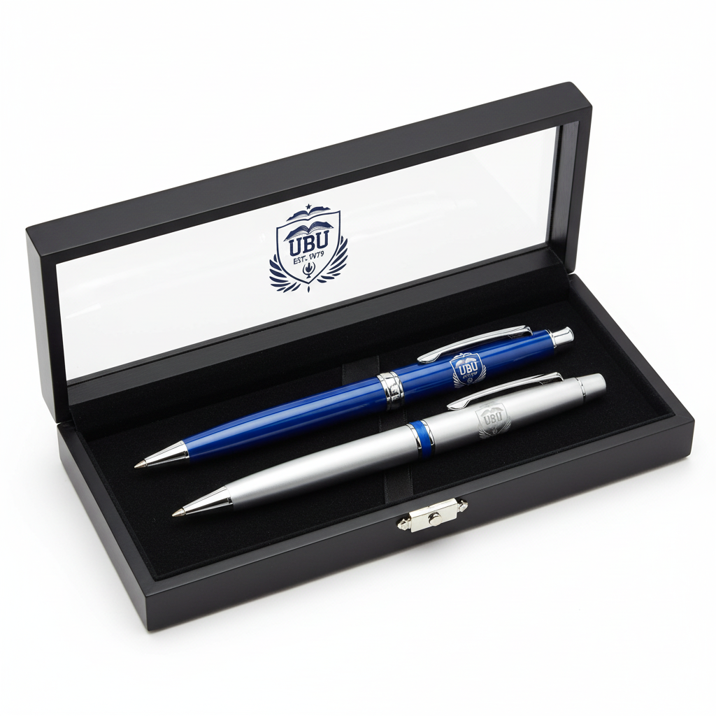 UBU Premium Pen Set with university branding